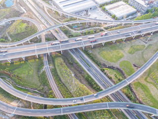 busy traffic road in city