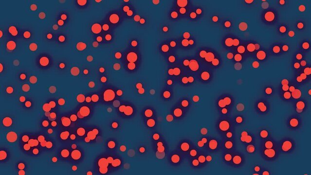 Star Particle With Orange Star Moving on Yale Background