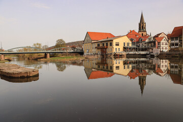 Romantisches Fuldatal; Am Fuldawehr in Rotenburg