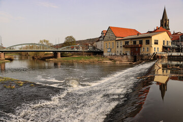 Rotenburg a. d. Fulda; Fuldawehr und Alte Fuldabrücke