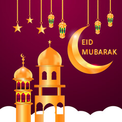 eid mubarak background banner background