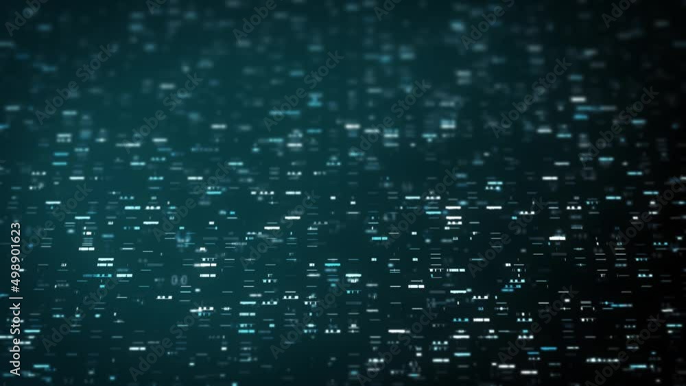 Poster big data digital business hitech background/ 4k animation of an abstract wallpaper big data business
