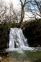 Janet's Fosse waterfall in the Yorkshire Dales National Park.