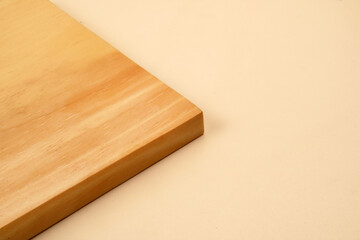 Naklejka na ściany i meble wooden cutting board textured on a white background