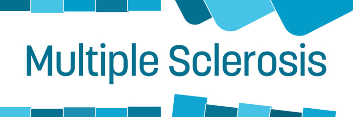 Multiple Sclerosis Blue Abstract Shapes 