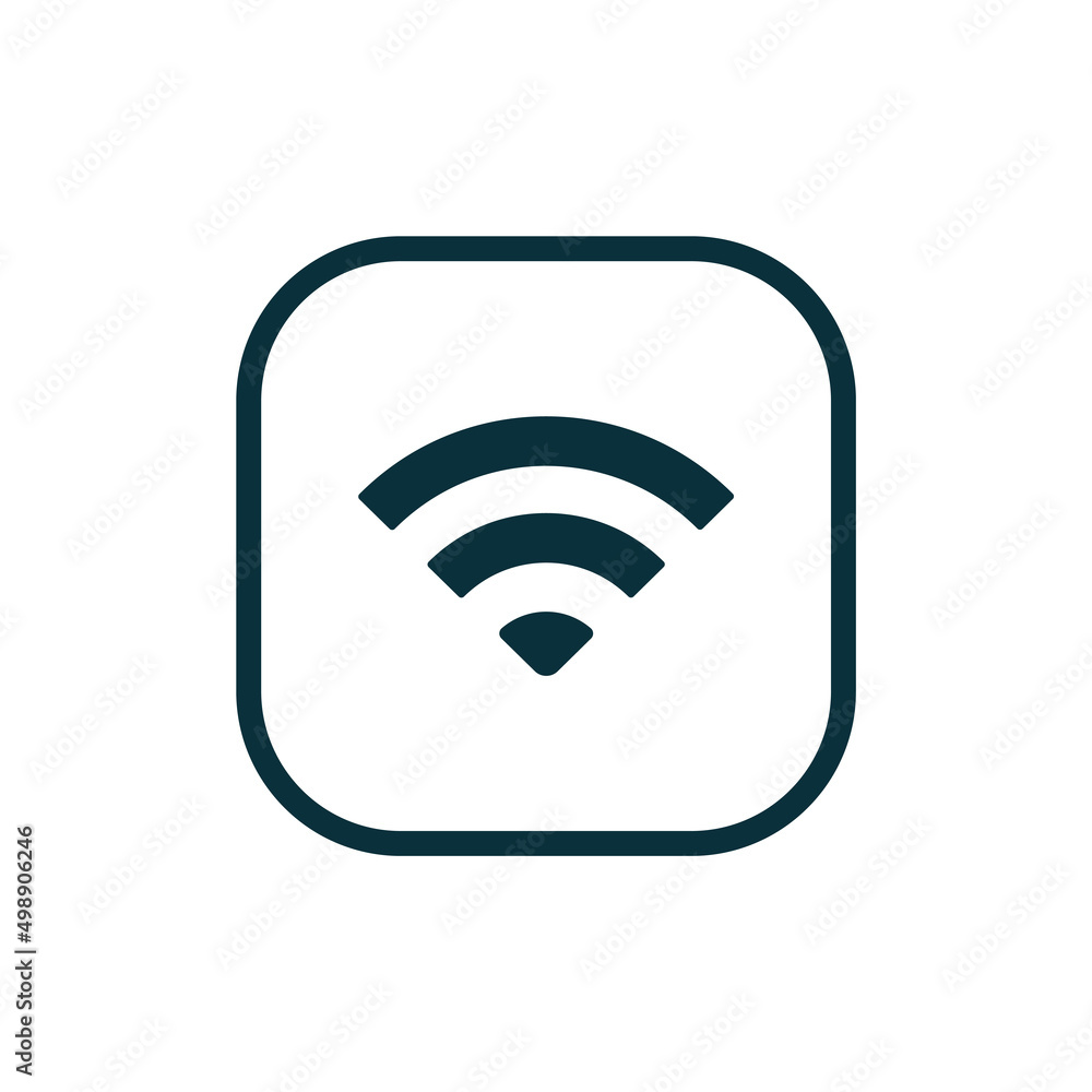 Poster wifi icon line style. vector wi-fi signal black. wireless icon. wifi internet sign isolated on white