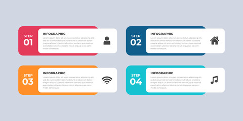 Colorful business infographic template. Vector illustration