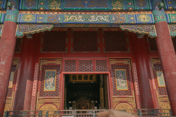 chinese old temple forbidden city