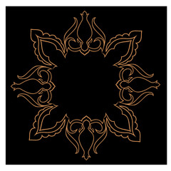 Vintage vector frame with floral elements for design of monograms, invitations, frames, menus, labels and websites, graphic elements for design of catalogs and photos, mirrors, brochures of cafes