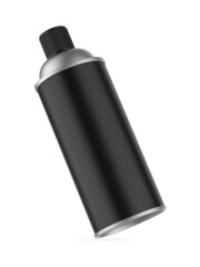 Blank aerosol spray can template. 3d render illustration.