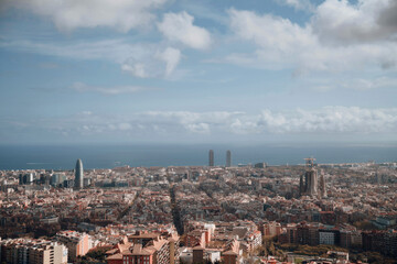 panorama barcelona view