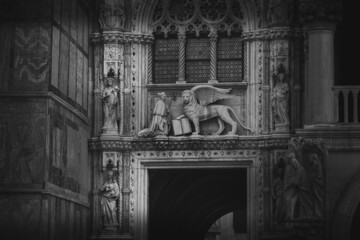 Renaissance detail in Venice in San Marco square
