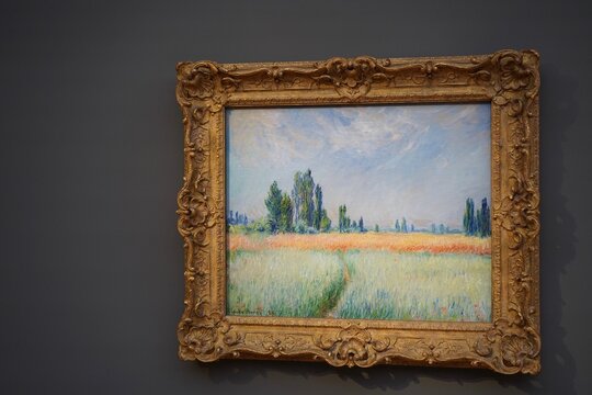 Museum Barberini, Bild "Weizenfeld" von Claude Monet, Potsdam, 13.04.2022