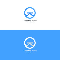 Letter G G Flat Icon Logo Design