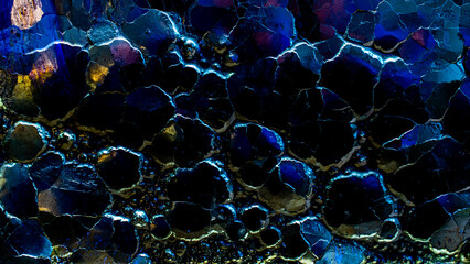 abstract crystalline background, play of lights