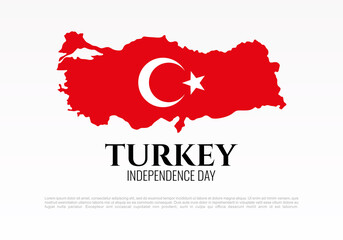 Turkey independence day background for celebration on October 29.
