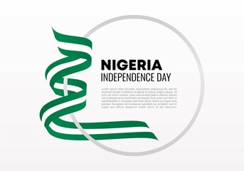 Nigeria independence day background for celebration on October 1st.