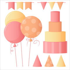 Birthday celebration set