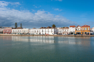 Fototapeta na wymiar Old town of Tavira in the Algarve in Portugal