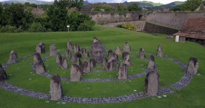 Aerial view of Fort Louis Delgres, Guadeloupe