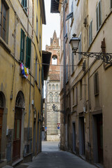 Fototapeta na wymiar Historic buildings in Pistoia, Tuscany