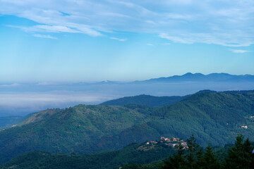 View of Alpi Apuane from Foce Carpinelli, Tuscany