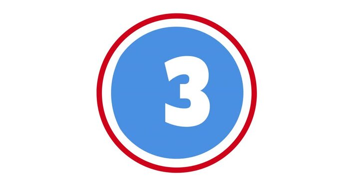 Animation of 88, 3 and national bingo day in circle on white background