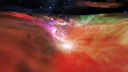 Colorful space background. Elements of this image furnished by NASA.