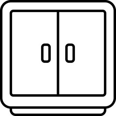 cabinet outline icon