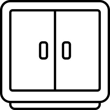 recommend clip art: cabinet outline icon