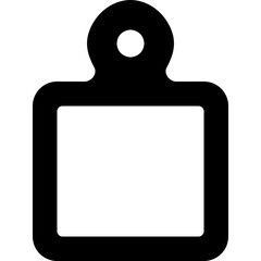cutting board glyph icon