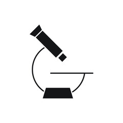 Microscope icon for website, presentation