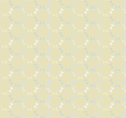 Pale yellow butterfly seamless pattern. Subtle background or wallpaper design for children's room or nursery interior. Use in paper crafts or scrapbooks.
