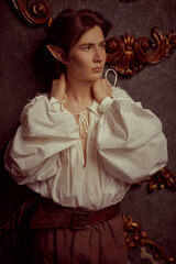 vintage elf portrait