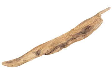 Piece of driftwood isolated on white