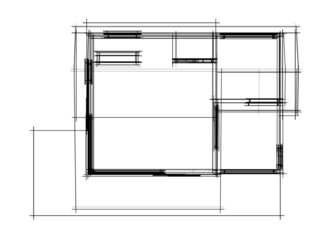 house sketch drawing