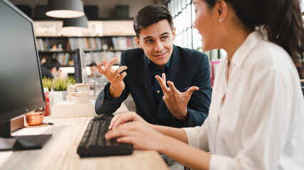 business people working together in office