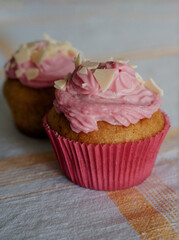 Raspberry cupcake