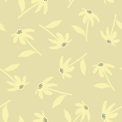 Spring summer botanical seamless pattern