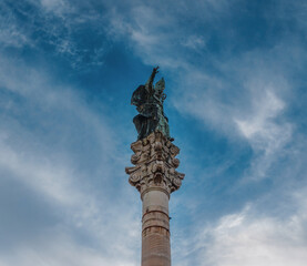 Fototapeta na wymiar Statue of Santo Oronzo in Lecce