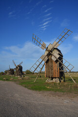 Windmühlen auf Öland in Schweden	
