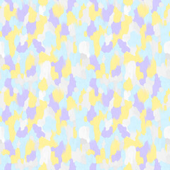 Seamless colored background with random elements. Mosaic ornament. texture with strokes of paint, spots. Seamless pattern. gouache