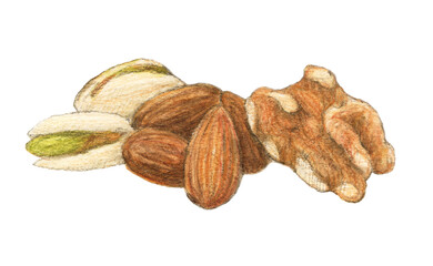 ナッツ３種(ピスタチオ・アーモンド・クルミ）