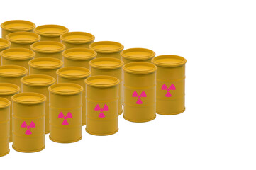 放射性廃棄物のドラム缶