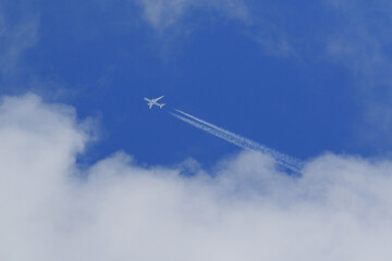 airplane in the sky