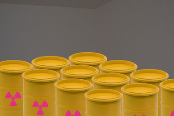 放射性廃棄物のドラム缶