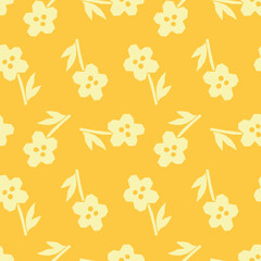 Spring summer botanical seamless pattern