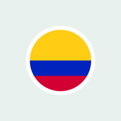 Colombia flag. Colombian flag, horizontal tricolor: yellow, blue, red. State symbol of the Republic of Colombia.