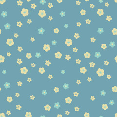 Spring summer botanical seamless pattern