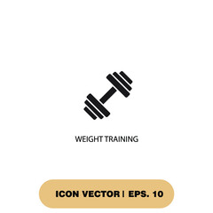Obraz premium weight training icons symbol vector elements for infographic web